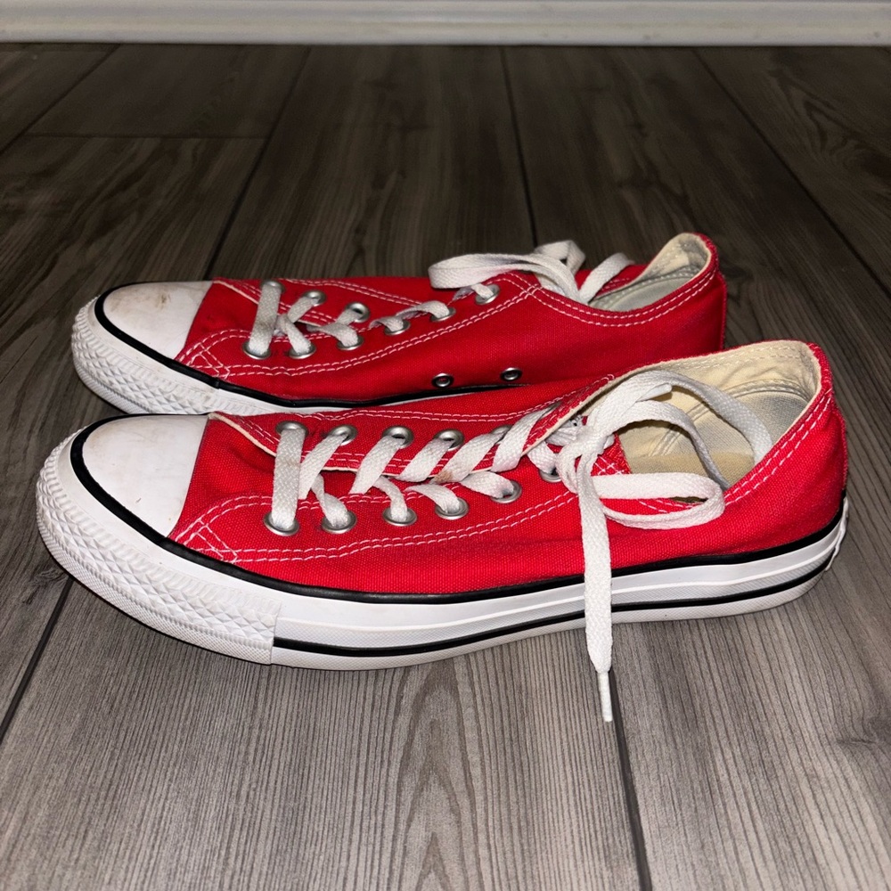 Converse Red Low-Top Sneakers